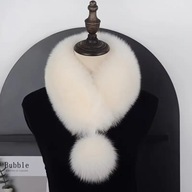 SZAL SZALIK mini CIEPŁY ZIMOWY IMITACJA FUTRA PUCHATY anime moda