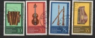 Znaczki Niemcy DDR Stare instrumenty muzyczne1977r.