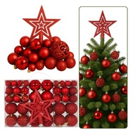 Zestaw 100 czerwonych bombek – czerwień, która zapala świąteczne serca!