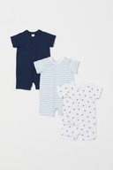 H&M KOMPLET 3 PAK PIŻAMEK W KOTWICE 56