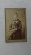JELENIA GORA HIRSBERG ZAKLAD PISTER PORTRET DAMY KARTONIK MALY 6,5X10 CM