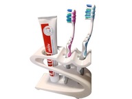 Stojak na 2 szczoteczki do zębów i pastę uchwyt łazienkowy do łazienki