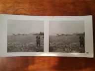 II WŚ Wehrmacht lotnisko Łódź stereoskopowa (537d)