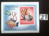 Ryby , Guine-Bissau , MNH cięty