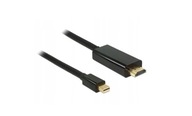 KABEL mini DISPLAYPORT do HDMI 3m DELOCK CZARNY