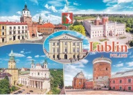 LUBLIN - BRAMA KRAKOWSKA - ZAMEK - TRYBUNAŁ KORONNY - ARCHIKATEDRA - HERB