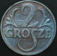 2 grosze 1937 - piękny egzemplarz