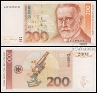 BNA - NIEMCY RFN 200 Marek 1989 AA 0128981 G1 # P42 # BARDZO RZADKI # XF-