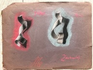 7313) STARY ORYGINALNY OBRAZEK AUTOR DO ROZPOZNANIA