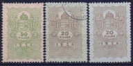 WĘGRY - 50+20x2 kas.1934 Opłata skarbowa
