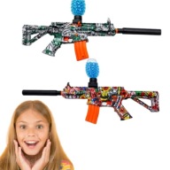 PISTOLET NA KULKI ŻELOWE AUTOMATYCZNY KARABIN DUŻY ZESTAW XL + 1000 KULEK