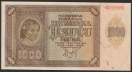Chorwacja 1000 kuna 1941 - stan bankowy UNC