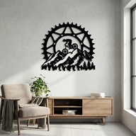 DEKORACJA ŚCIENNA OBRAZ ROWER W GÓRACH MTB