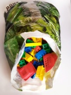 Klocki budowlane konstrukcyjne dla dzieci zestaw paka plastikowe duże