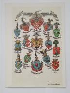 Polskie herby na pocztówkach pocz XX w - Herby nadane przez króla S Augusta