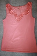 Calida Elastyczna Koszulka z Koronką Bezszwowa