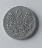 POLSKA MONETA 2 ZŁ JAGODY 1958 ROK Z OBIEGU