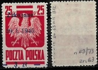Zakopane 357 zn. 63 W.III Błąd B 12 Gwarancja i opis ** MNH