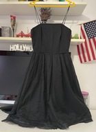 wyprzedaz E czarna zwiewna rozkloszowana Jigsaw S