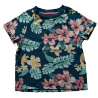 NUTMEG t-shirt hawajski kwiaty 86 cm
