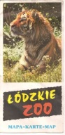 ŁÓDZKIE ZOO - FOLDER REKLAMOWY Z 1990 ROKU.