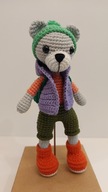 Miś szydełko maskotka pluszak zabawka handmade amigurumi ręcznie robiony