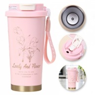 Kubek termiczny z uchwytem i ustnikiem 550 ml – idealny w podróży!