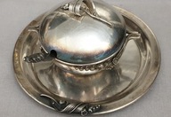 ART,DECO-CUKIERNICA SYGN. KONWALIE-KOMPLET CUKIERNICA,PODSTAWKA