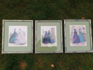 Zestaw 3 obrazy passe partout , ramy 32x38 j. nowe