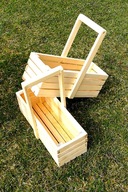 Doniczka drewniana, osłonka drewniana.