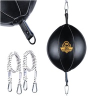 PIŁKA REFLEKSOWA BOKSERSKA NA GUMACH CZARNA GRUSZKA SZYBKOŚCIOWA BUSHIDO