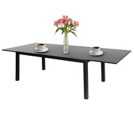 Stół ogrodowy rozkładany składany stolik na taras lub balkon antracyt