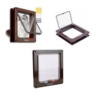 Drzwiczki wahadłowe drzwi dla kota psa dwustronne z klapką szybką