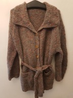 MATINIQUE OVERSIZE SWETER M\L CARDIGAN SWETR WEŁNA