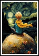 A2 PLAKAT MAŁY KSIĄŻĘ A. DE SAINT-EXUPERY MAŁY KSIĄŻĘ NA PLANECIE, VAN GOGH