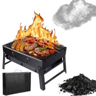 GRILL WĘGLOWY TURYSTYCZNY SKŁADANY WALIZKA PRZENOŚNY BBQ