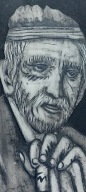 Obrazek kafel płyta kamienna Staruszek design