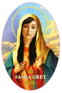 SASHA GREY _ naklejka _ DRUK + LMINAT