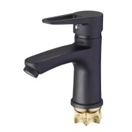 Bateria umywalkowa stojąca Zegor PUD1-A146YB czarny