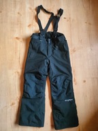 EVEREST spodnie czarne narciarskie ortalionowe ciepłe zimowe 146 cm