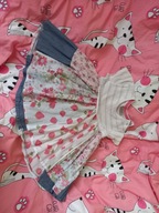 Next sukienka/tunika truskawki rozm. 92