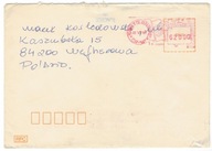 Brazylia 1984 Koperta Znaczki flaga mapa Frankatura mechaniczna