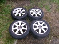 ALUMINIOWE FELGI 16" 5X108 FORD KOMPLET Z OPONAMI 205/55/16 7Jx16H2 TANIO