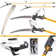 SEKATOR OGRODOWY NA WYSIĘGNIKU TELESKOPOWY PIŁA 2W1 DO GAŁĘZI DRZEW 240CM