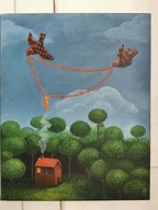 Malwina de Brade "Przeznaczenie" olej na płótnie