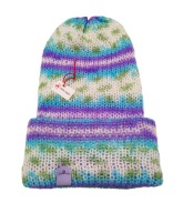 Lekka, mięciutka czapka we wzorki, wegańska, handmade, unikat