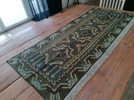 TKANY DWUSTRONNY SECESYJNY KILIM FRĘDZLE KÓŁKA DO ZAWIESZENIA 78 x 172