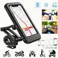 UCHWYT MOTOCYKLOWY ROWEROWY ANTISHOCK WODOODPORNY UNIWERSALNY CZARNY