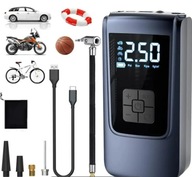 Elektryczna pompka do opon 150PSI z manometrem i LED, kompresor