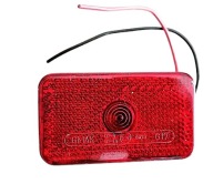 Lampa obrysowa pozycyjna tylna czerwona z odblaskiem na żarówkę